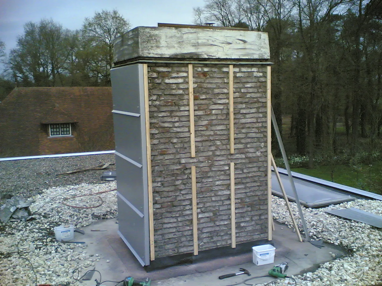 Dakwerk project - afgewerkt plat dak